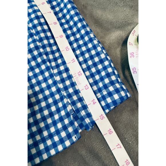 Love On a Hanger Blue Gingham Skirt Size 1 Juniors Women Zip Back - Picture 6 of 6